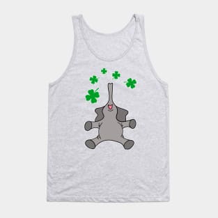 St. Patrick's Day Shamrock Elephant Tank Top